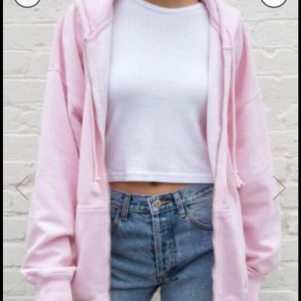 Brandy Melville Christy hoodie in light pink 💕